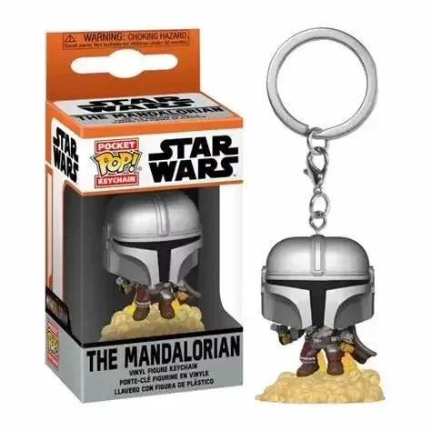 FUNKO POP Star Wars the Mandalorian Key Chains Kid Carvinal Collection Gift Toy Key Ring Pop Keychain Toys