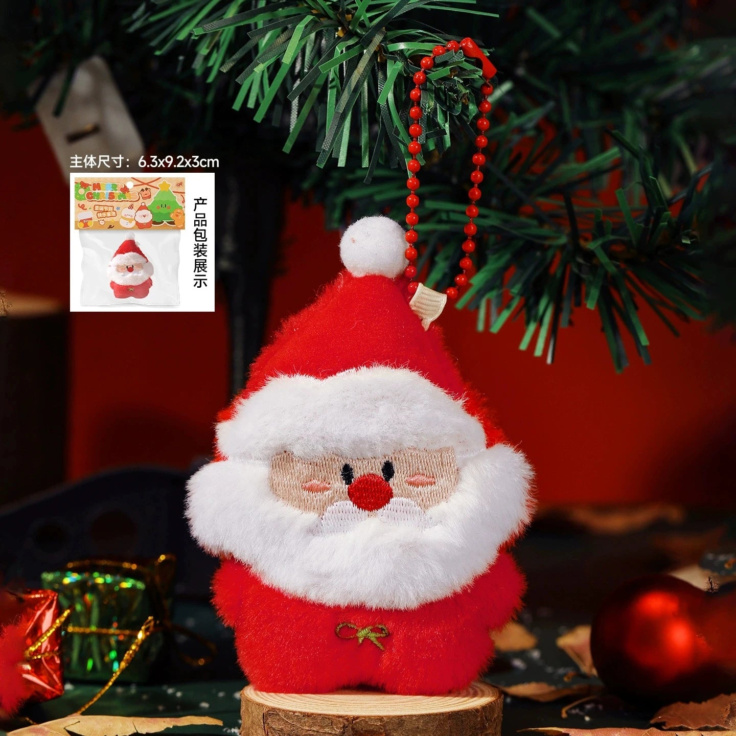 Christmas Decorations Snowman Santa Claus Gift Keychain Christmas Stockings Elk Christmas Tree Style Home Party Decoration Toys