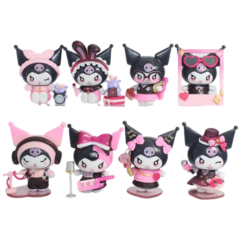 2026 New Sanrio Kuromi Sparkling Idol Series Blind Box Cute Coolomey Decoration Anime Idol Ornament Table Doll Toy Christmas Gif
