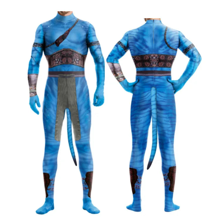 Anime Movie Avatar Series One-piece Tight-fitting Clothes Theme Party Cosplay Boys and Girls One-piece Tight-fitting Suit