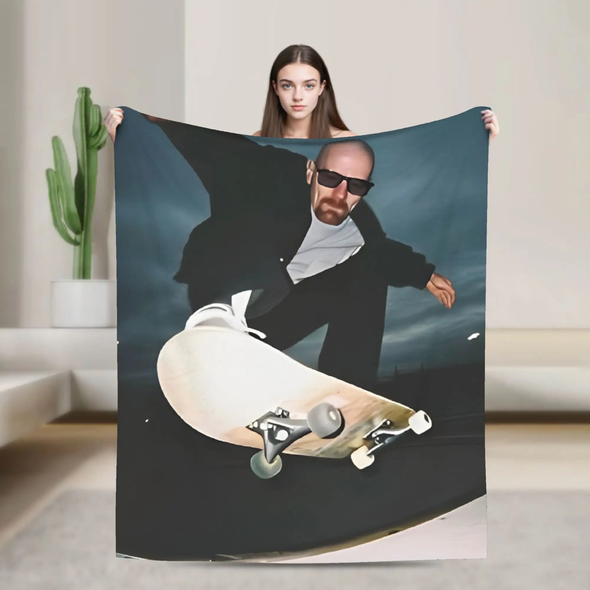 Breaking Bad Barrel Bee Blanket  Wool Novelty Soft Throw Blanket for Bed Sofa Autumn/Winter