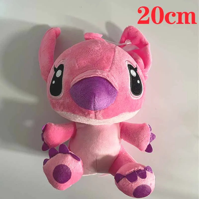 12cm-20cm Lilo And Stitch Couple Style Plush toy Cute Cartoon Pink Stitch soft Stuffed Plush Dolls Pendant Toys Christmas Gifts