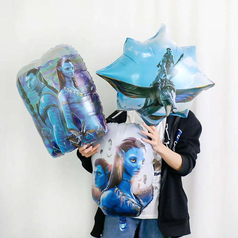 Avatar Balloon Boy War Birthday Party Supplies Baby Shower Pandora Na'vi Neytiri Decor Home Garden Decoration Party Balloons