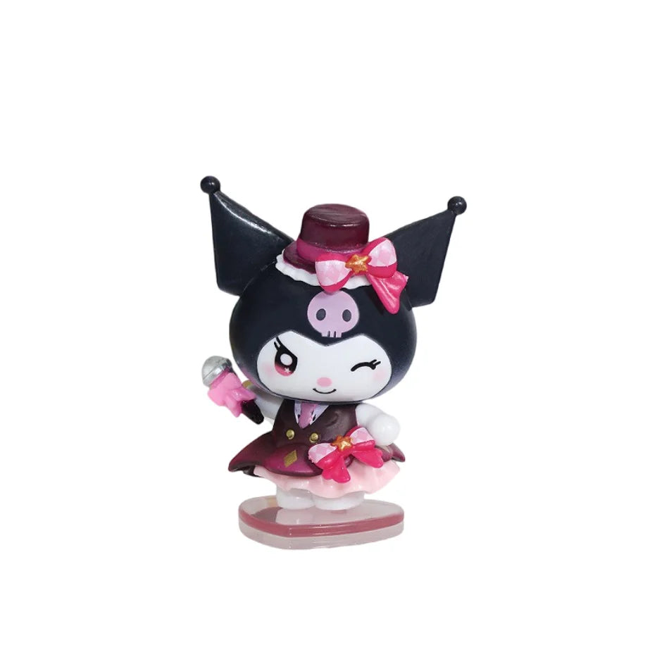 2026 New Sanrio Kuromi Sparkling Idol Series Blind Box Cute Coolomey Decoration Anime Idol Ornament Table Doll Toy Christmas Gif