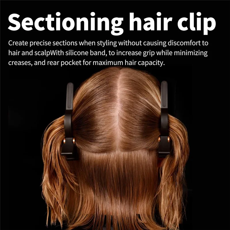 For Dyson Airwrap 4Pcs For Styling Hair Clips, 2 Wide& 2 Anti-Slip Grip, Part No 973267-01 Gold