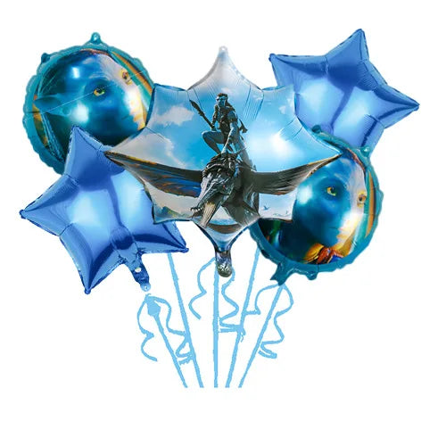 Avatar Balloon Boy War Birthday Party Supplies Baby Shower Pandora Na'vi Neytiri Decor Home Garden Decoration Party Balloons