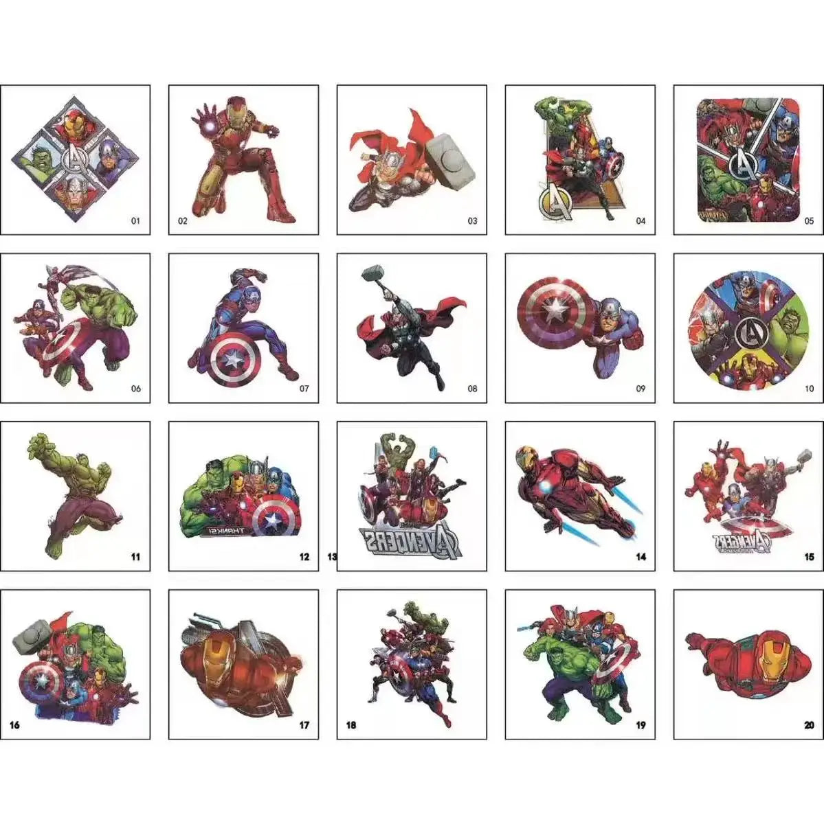 20pcs/set Cartoon Kpop Demon Hunters Temporary Tattoo Sticker Rumi Cute Waterproof Tattoo For Funny Party Gift