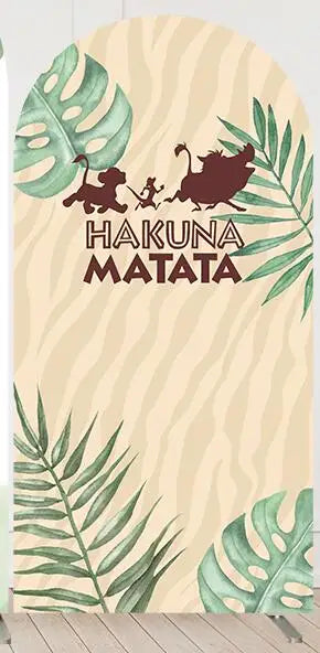 Cartoon Lion King Simba Baby Shower Arch Wall Panels Backdrop Party Supplies Boy Birthday Banner Decors Safari Jungle Background