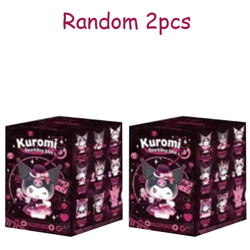 2026 New Sanrio Kuromi Sparkling Idol Series Blind Box Cute Coolomey Decoration Anime Idol Ornament Table Doll Toy Christmas Gif