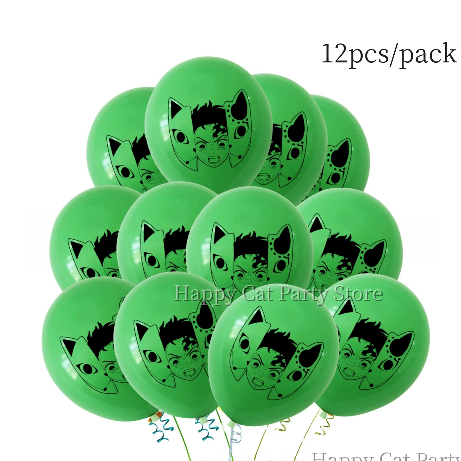 Demon Slayer Balloon Set Happy Birthday Banner Party Decor Kimetsu No Yaiba Latex Balloon Baby Shower kids Favors Gift Supplies