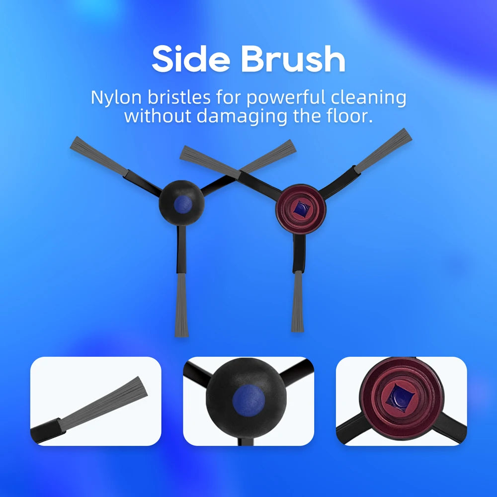 Compatible For ECOVACS DEEBOOT T30 OMNI / T30 PRO OMNI Spare Parts Main Side Brush Hepa Filter Mop Cloth Dust Bag Consumables