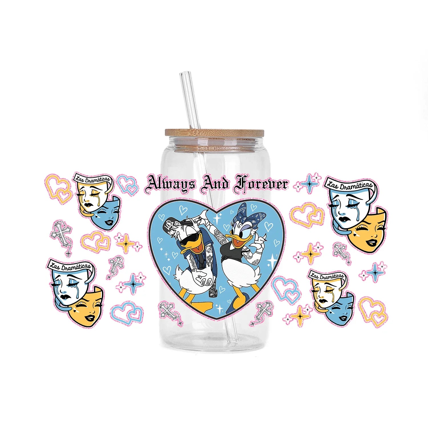 30 Style Valentine's Day Mickey XOXO UV Sticker Party DIY Decals 3D transfers uvdtf tumbler seal stickers 16oz uv dtf cup wraps