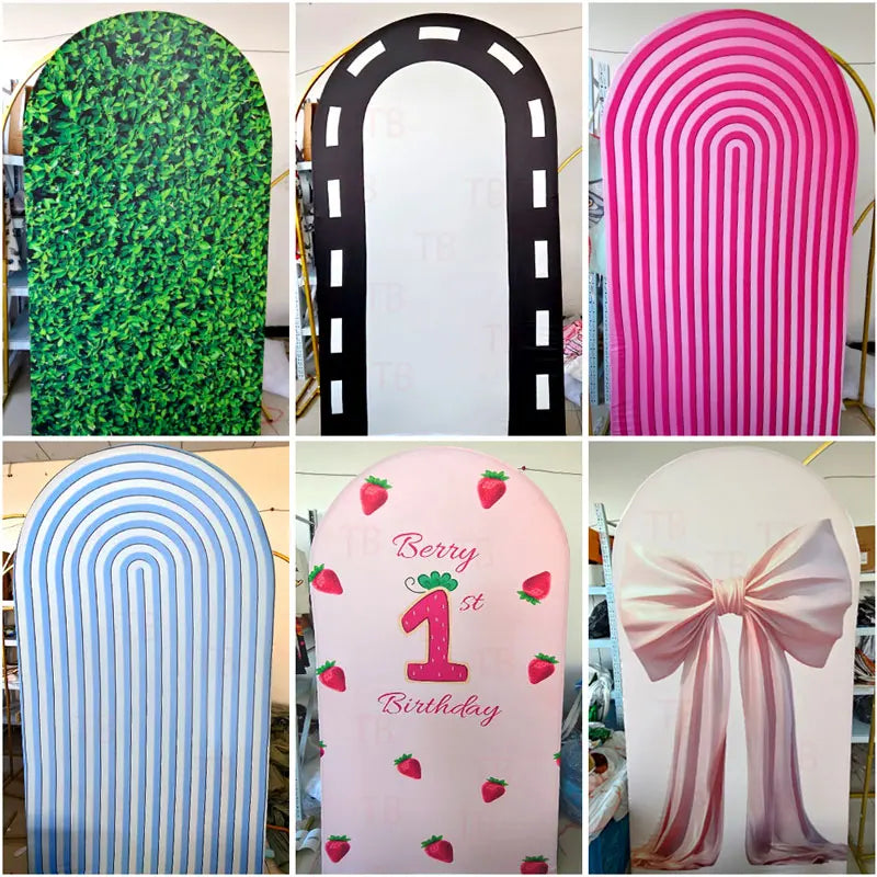 Disney Lion King Simba Arch Backdrop Cover Green Forest Baby Shower Kids Birthday Party Photo Background Wall Elastic Fabric