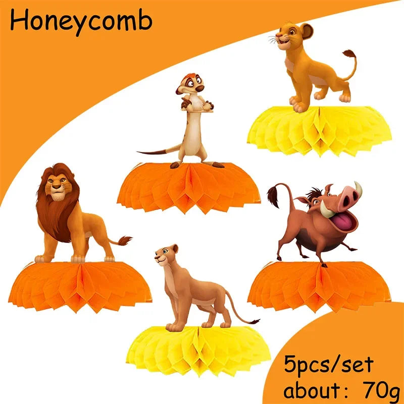 Disney Lion King Graduation Theme Decorations Lion King Backdrop Disposable Tableware Baby Shower Kids Party Supplies Gift