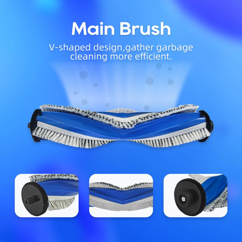 Compatible For ECOVACS DEEBOOT T30 OMNI / T30 PRO OMNI Spare Parts Main Side Brush Hepa Filter Mop Cloth Dust Bag Consumables
