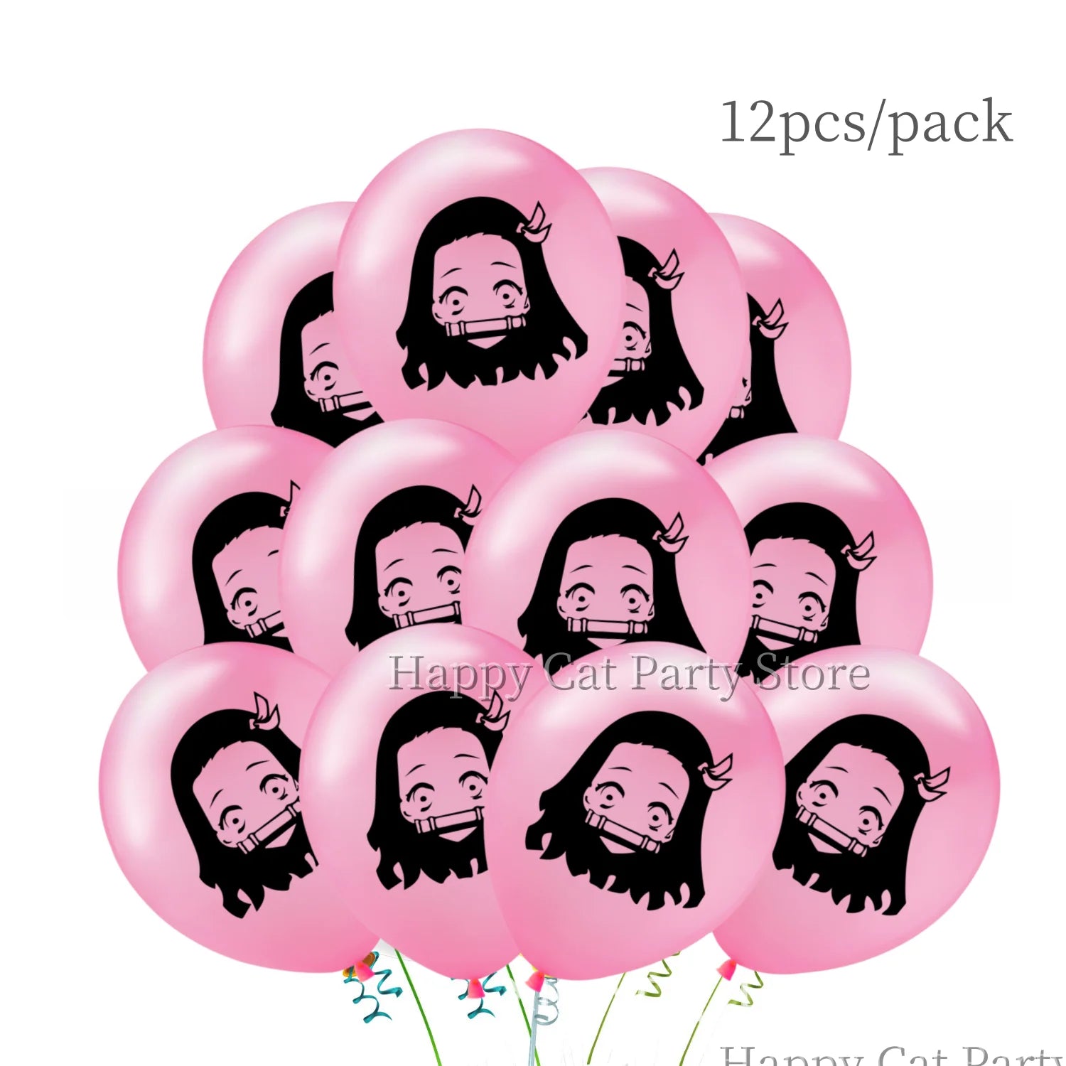 Demon Slayer Balloon Set Happy Birthday Banner Party Decor Kimetsu No Yaiba Latex Balloon Baby Shower kids Favors Gift Supplies