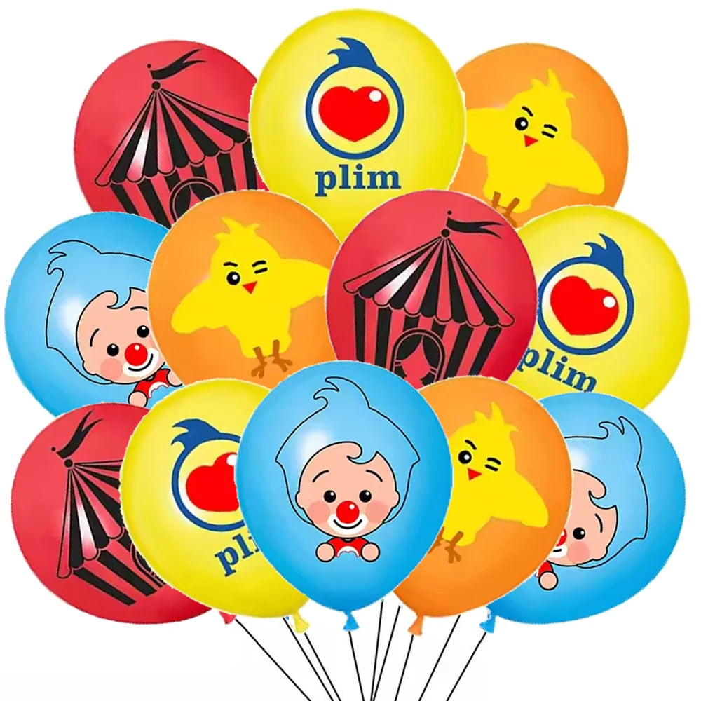 Circus Birthday Party Decor Set Clown Balloons Disposable Tableware Tablecloth Cup Kids Boy Party Supplies Baby Shower Gifts