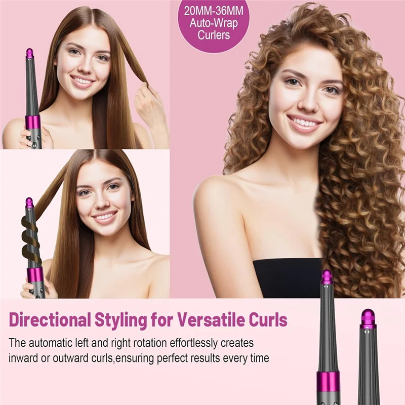 For Dyson Airwrap HS01 HS05 HS08 Dual Rotation Curling Iron Accessories- Long Barrels Attachment& Conical Long Barrels Curler