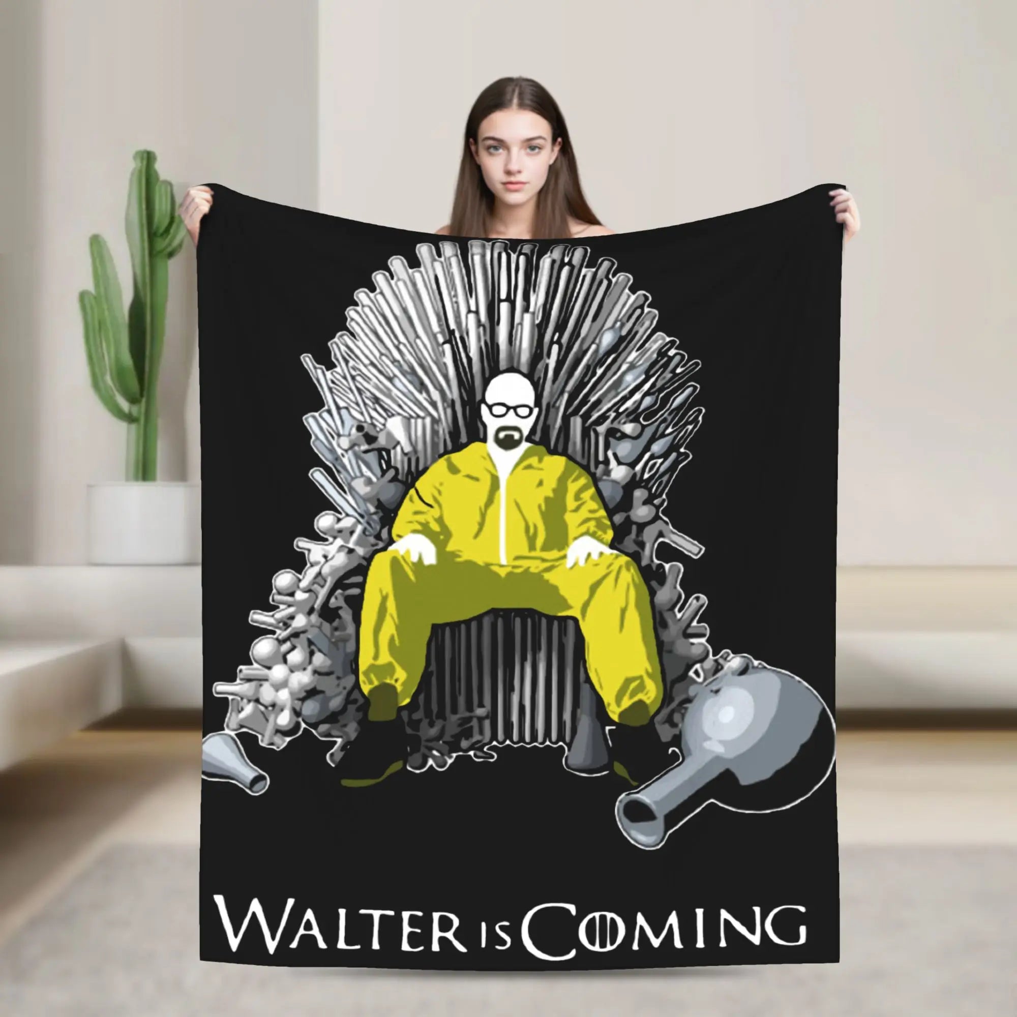 Breaking Bad Barrel Bee Blanket  Wool Novelty Soft Throw Blanket for Bed Sofa Autumn/Winter