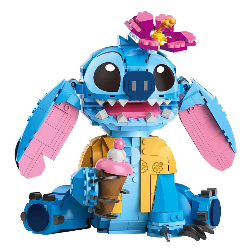2026 Disney New 784pcs Stitch Angel Compatible Building Blocks Bricks Stitch DIY Toys Girl Boy Birthday Christmas Gift Toys