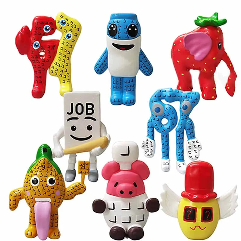 8pcs/set Steal A Brainrot Game Figure Toys No. 9 No. 67 Strawberry Elephant Guard Game  Model Figure Toys Figure Christmas Gifts