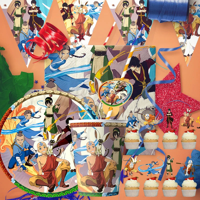 Avatar Birthday Decoration Angle Disposable Tableware Cup Plate Tablecloth Baby Shower Kids Girls Boy Party Supplies
