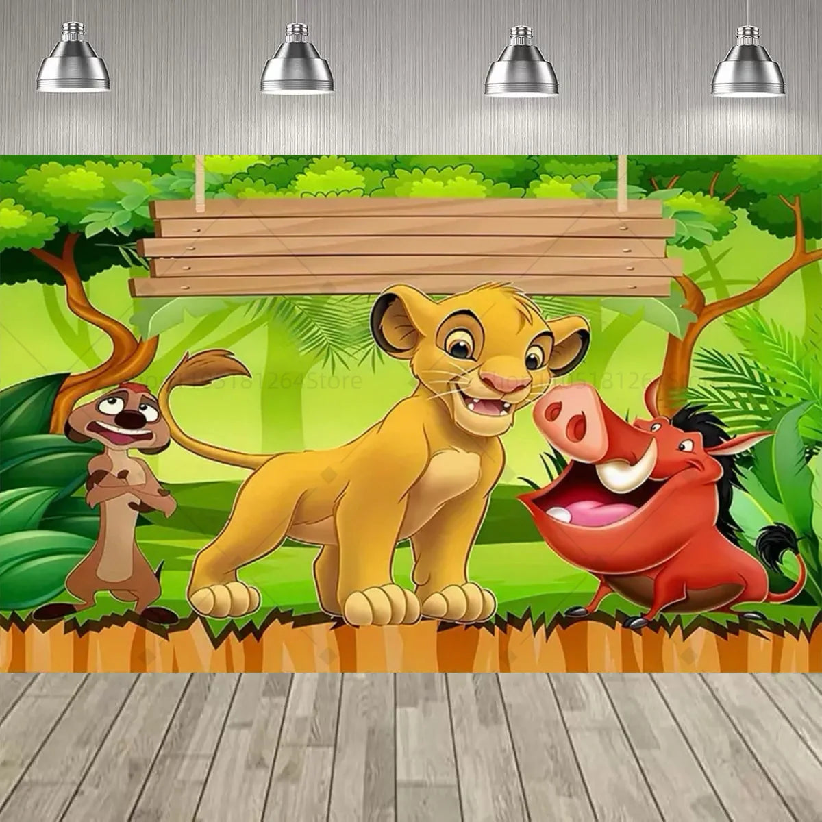 Disney Lion king Simba Party Decoration Backdrop Lion king Jungle Animals Birthday Party Supplies Decor Banner Baby Baptism Gift