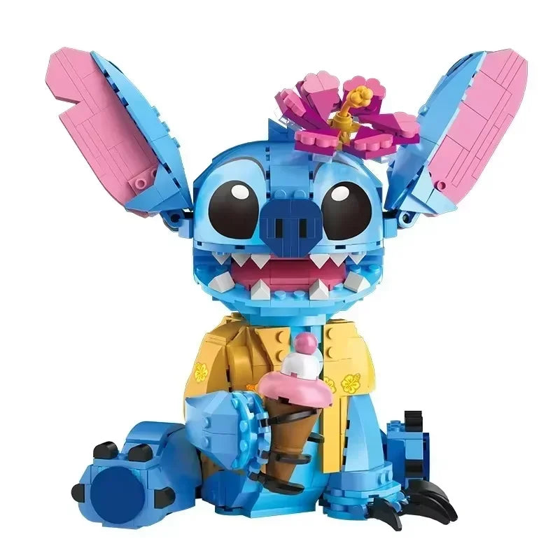 2026 Disney New 784pcs Stitch Angel Compatible Building Blocks Bricks Stitch DIY Toys Girl Boy Birthday Christmas Gift Toys