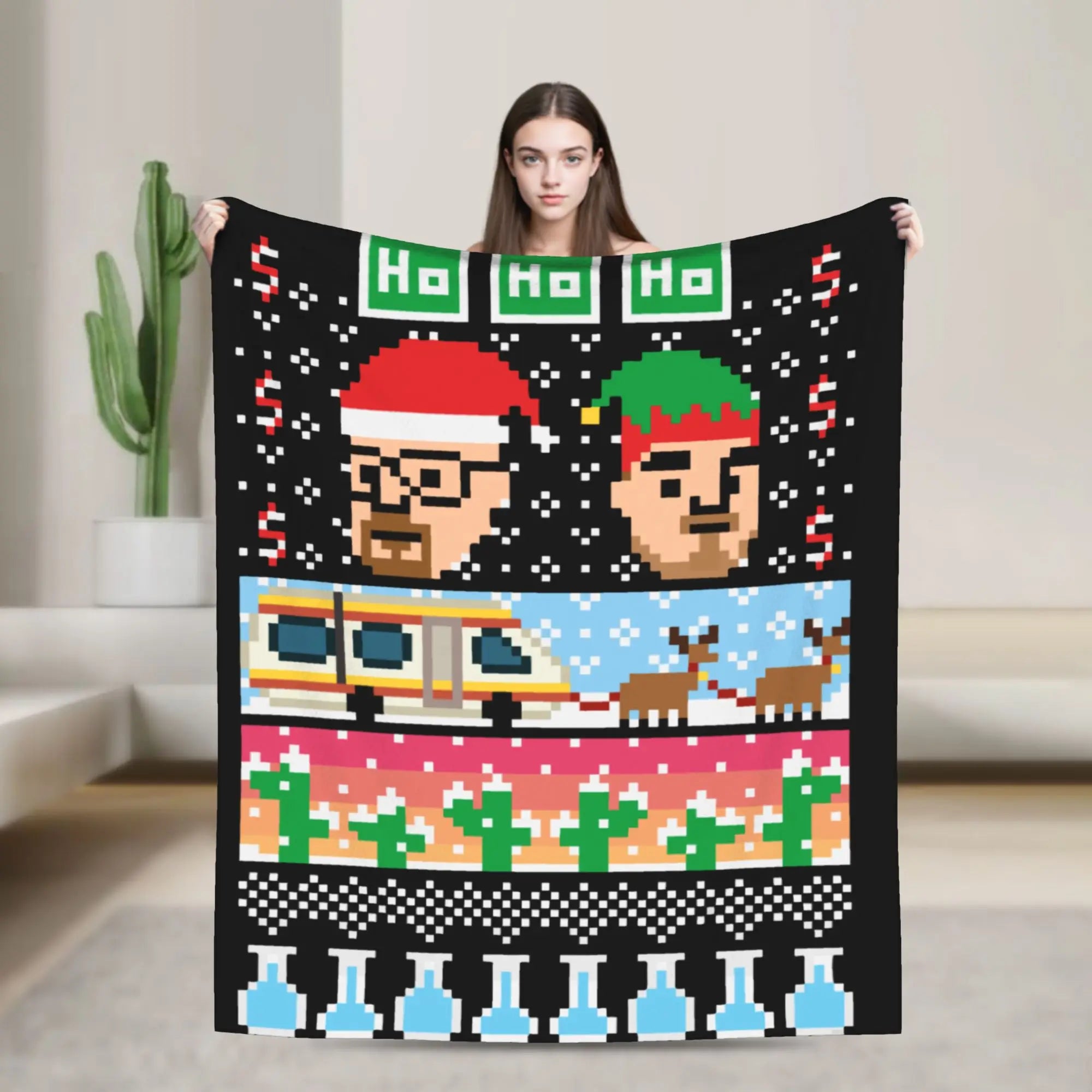 Bryan Cranston Blanket Breaking Bad Walter White Plush Novelty Warm Throw Blanket for Bed Sofa  Winter