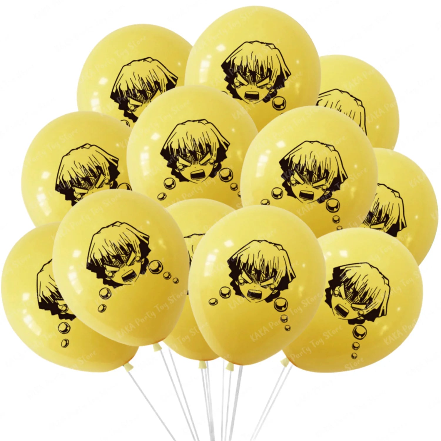 12/24Pcs Anime Demon Slayer Balloon Cartoon Kamado Tanjirou Nezuko Latex Balloons For Kids Birthday Party Dcorations Gift Toys
