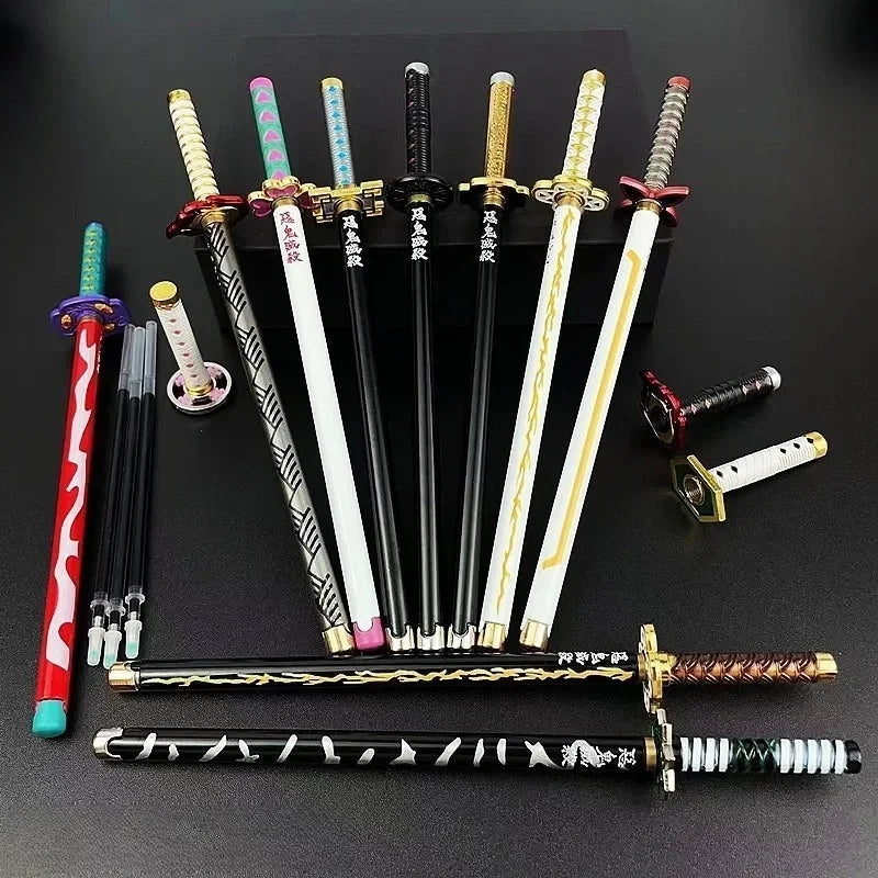 20cm  Anime Peripheral Neutral Pen/my Wife/Zenyi/moth/butterfly Blade Day Wheel Knife Stationery Signature Pen
