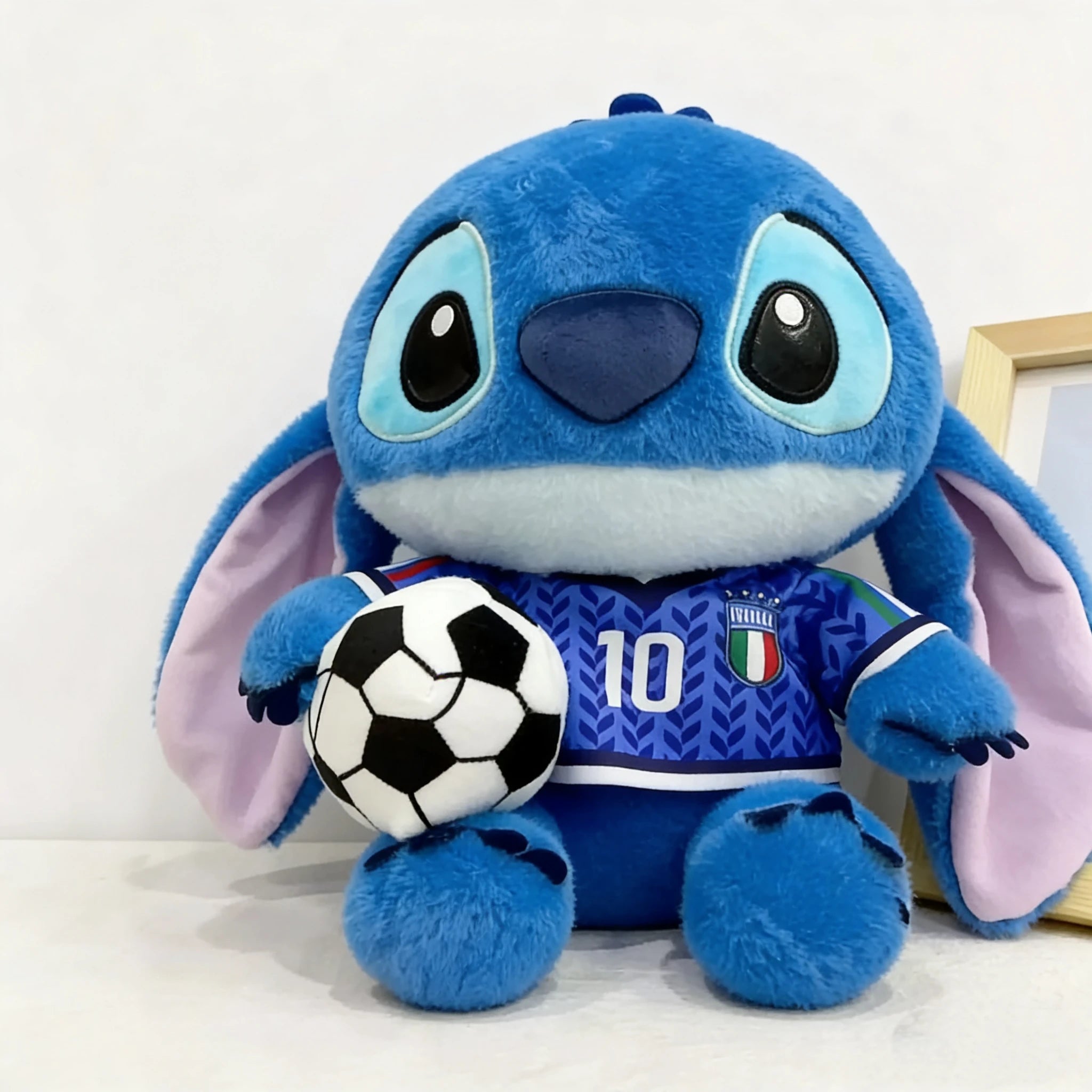 2026 Disney Stitch Football Star With Number Plush Dolls Cartoon Anime Plush Stuffed Toys Kawaii children fans Gift