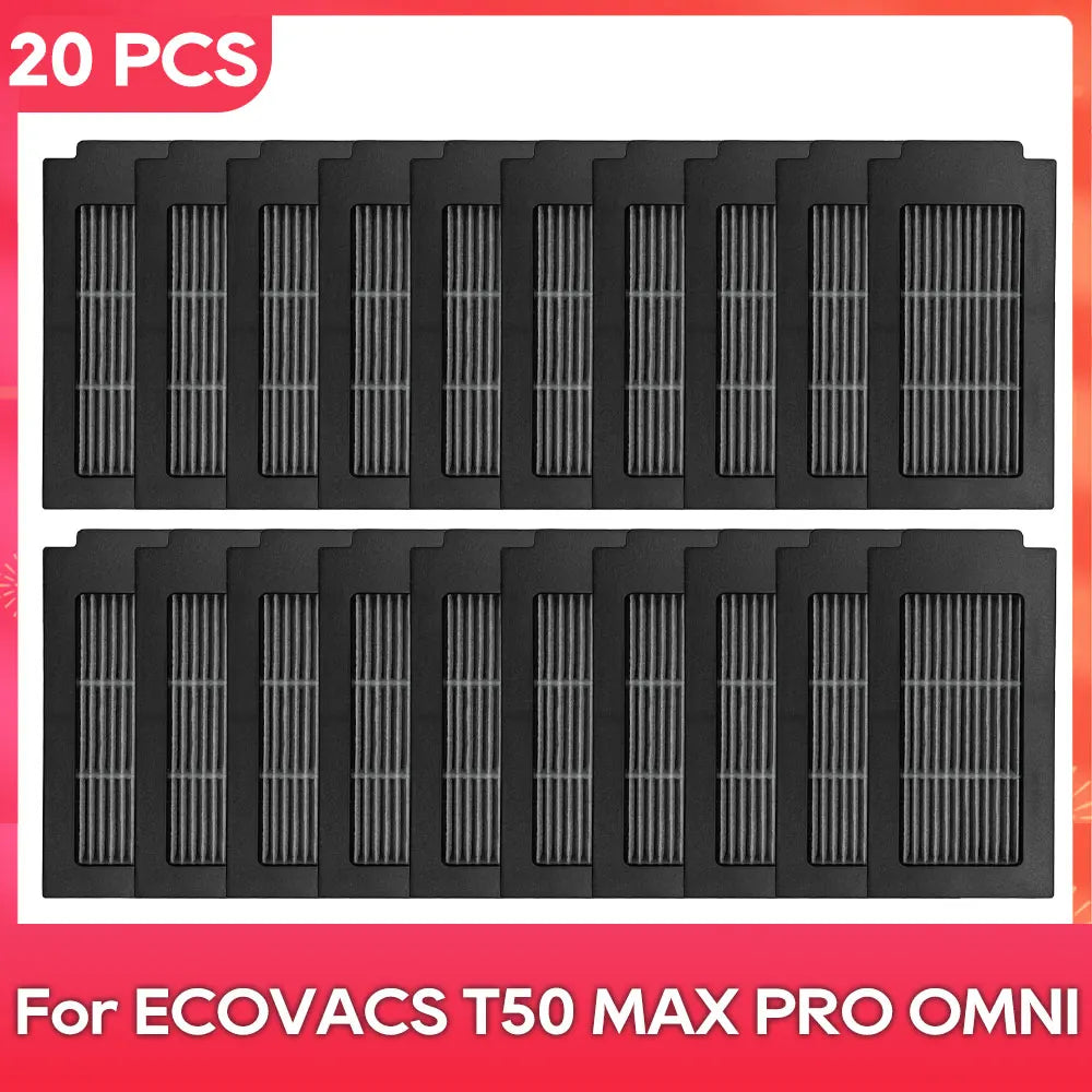 Compatible For ( ECOVACS T50 MAX PRO OMNI ) Replacement Parts Accessories Main Side Brush Mop Cloth Dust Bag Hepa Filter