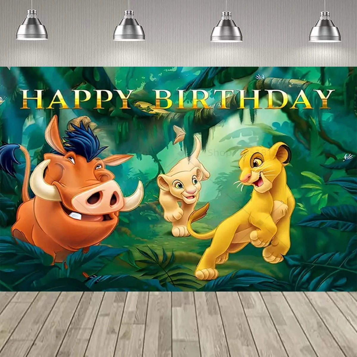 Disney Lion king Simba Party Decoration Backdrop Lion king Jungle Animals Birthday Party Supplies Decor Banner Baby Baptism Gift