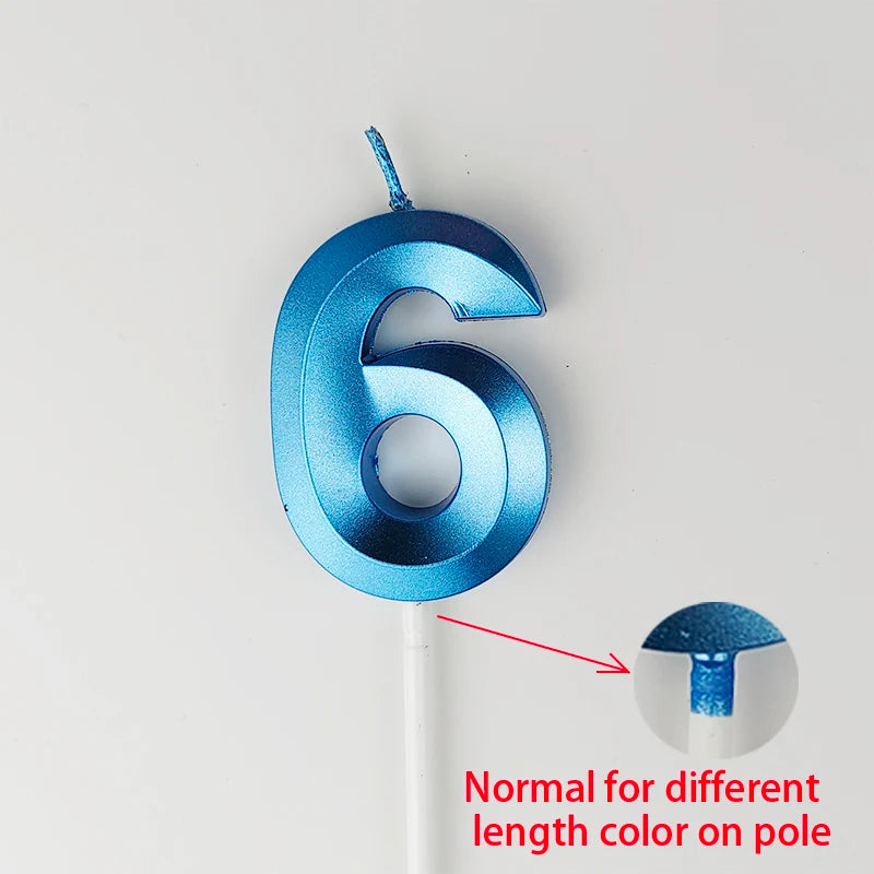 Birthday Digital Candle Opera House Digital Candles Birthday Cake Decoration Party Blue Pink Creative Candles