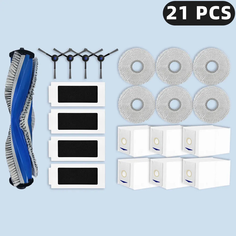 Compatible For ECOVACS DEEBOOT T30 OMNI / T30 PRO OMNI Spare Parts Main Side Brush Hepa Filter Mop Cloth Dust Bag Consumables