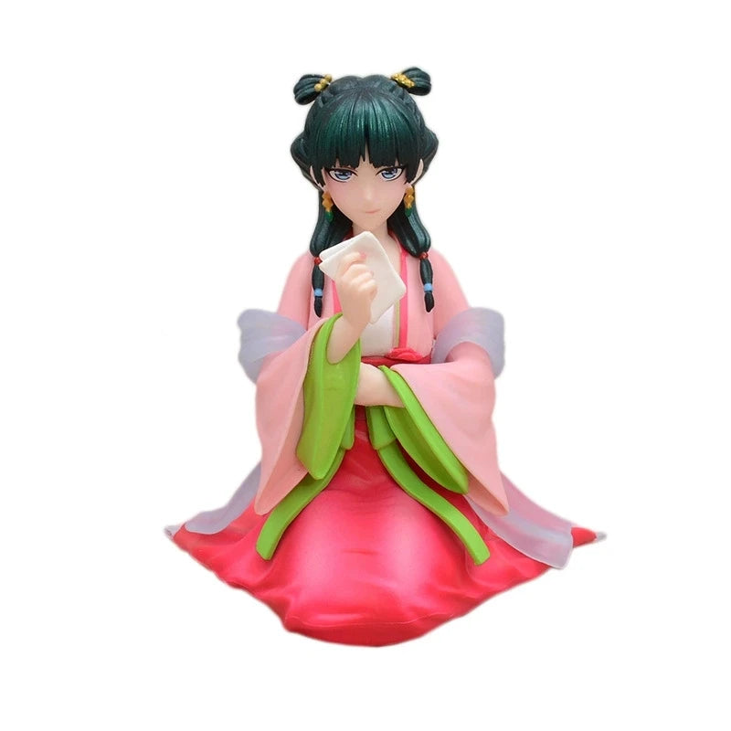 Anime The Apothecary Diaries Figure Maomao Sitting Posture National style  Pvc Model Kawaii cross-legged Collectible Model Doll