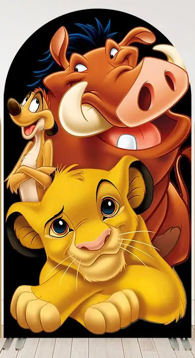 Disney Lion King Arch Covers Birthday Decorations Hakuna Matata theme Arch Wall Backdrop Banner Simba Baby Shower Background