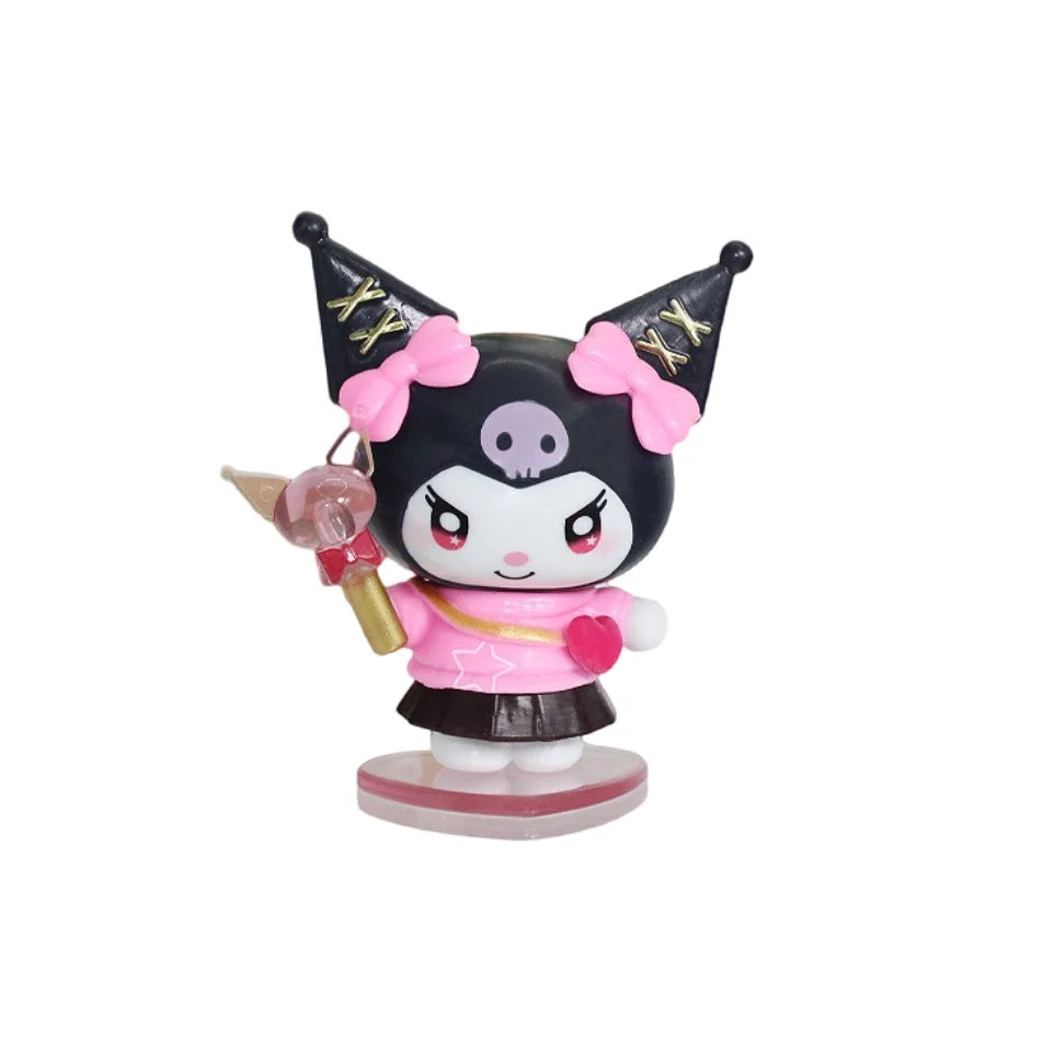 2026 New Sanrio Kuromi Sparkling Idol Series Blind Box Cute Coolomey Decoration Anime Idol Ornament Table Doll Toy Christmas Gif
