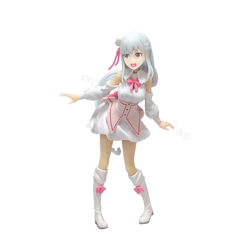 17CM Anime Re:Life in a different world from zero Anime Figure Emilia Kawaii PVC Model Collection Model Toys For Festival Gifts