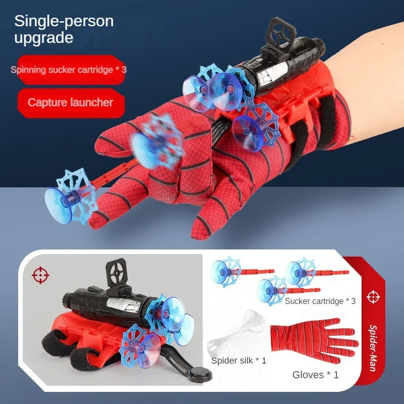 Anime Characters Children Toys Wrist Toy Set Action Figure New for Spiderman Glove Launcher Set Role Play Figures Hobbies