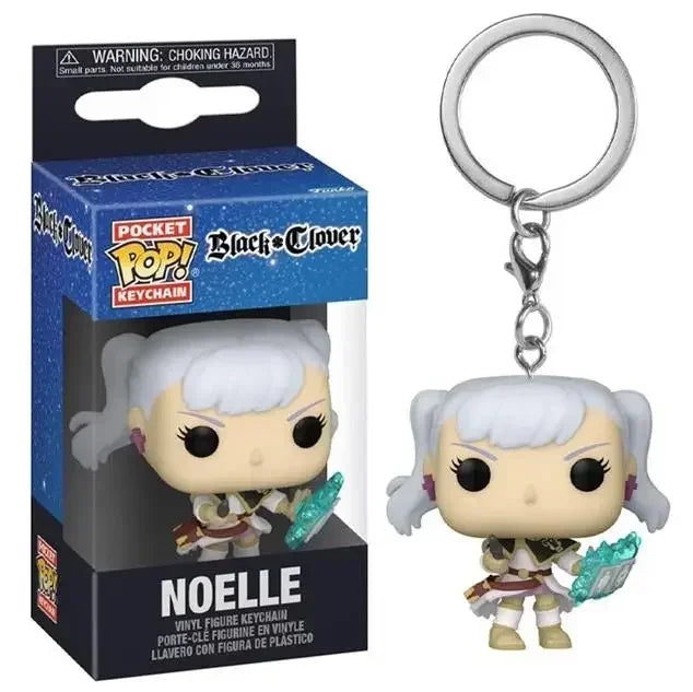 Funko POP Pocket Pop Keychain Black Clover YAMI NOELLE ASTA Vinyl Figure Special Edition Pendant Keychain Toys for Children Gift