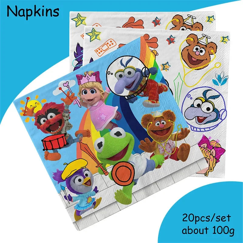 MUPPET BABIES Birthday Party Disposable Tableware Balloons Cute Birthday Party Decorations Party Decoration Baby Shower