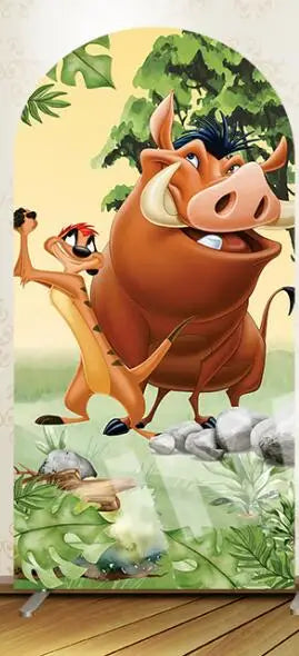 Disney Lion King Arch Covers Birthday Decorations Hakuna Matata theme Arch Wall Backdrop Banner Simba Baby Shower Background