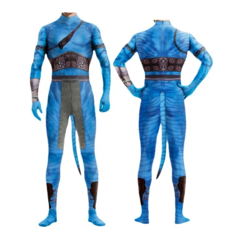 Anime Movie Avatar Series One-piece Tight-fitting Clothes Theme Party Cosplay Boys and Girls One-piece Tight-fitting Suit