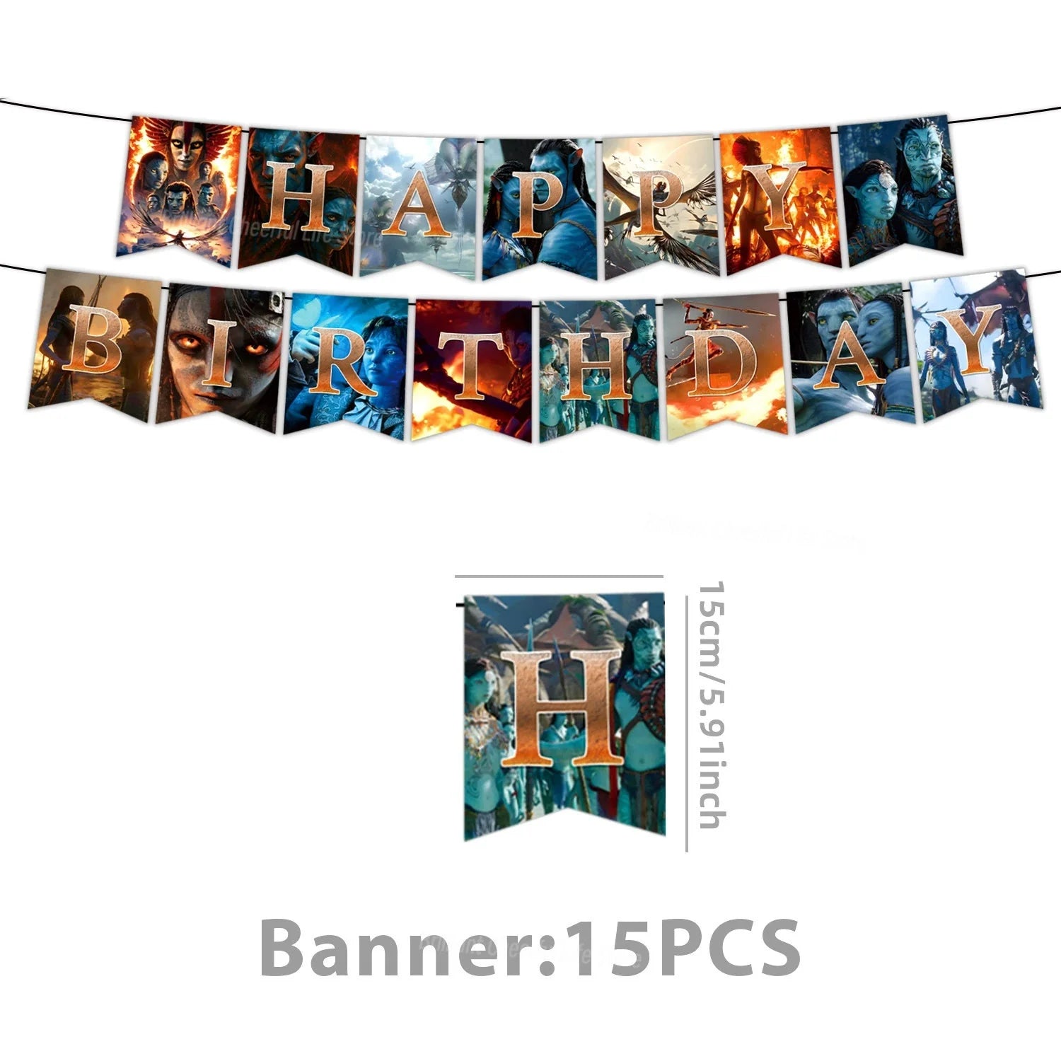 Avatar 3 Balloon Birthday Party Decoration Tableware Cup Plate Tablecloth Banner Background Gift Bag Baby Shower Supplies Gift