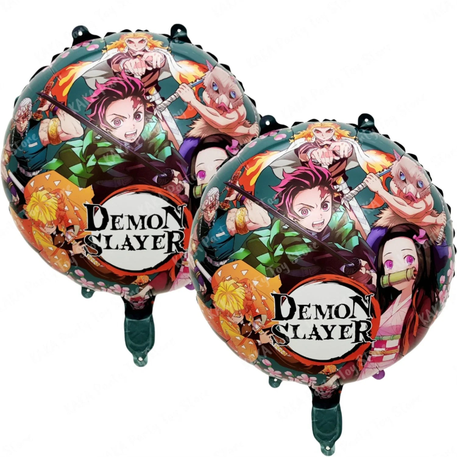 2/4/6Pcs Demon Slayer Party Balloons Anime Foil Balloon Set Baby Shower Birthday Party Decorations Kids Classic Toy Air Gifts