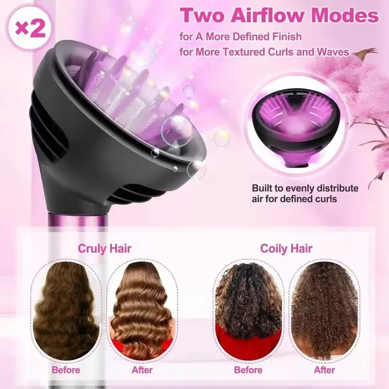 Wave Curl 2-in-1 Diffusion Nozzle compatible with Dyson Airwrap HS01 HS05 HS08 curling iron spare