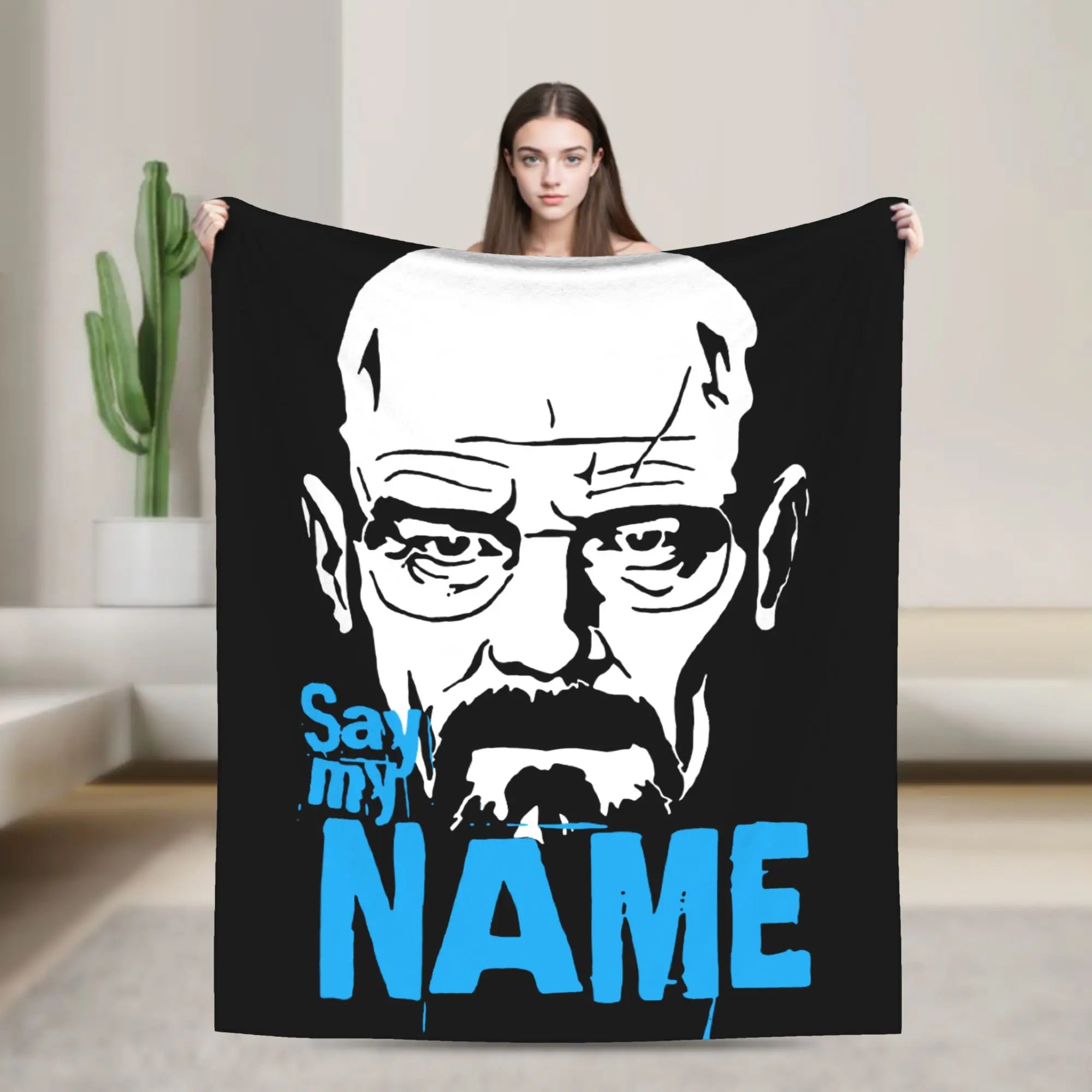 Bryan Cranston Blanket Breaking Bad Walter White Plush Novelty Warm Throw Blanket for Bed Sofa  Winter