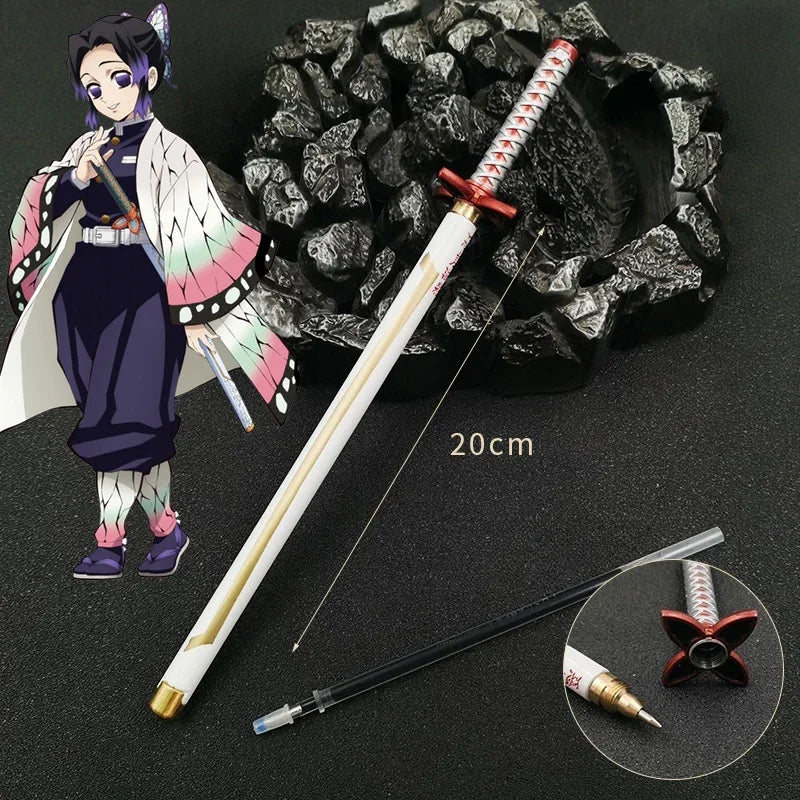 20cm  Anime Peripheral Neutral Pen/my Wife/Zenyi/moth/butterfly Blade Day Wheel Knife Stationery Signature Pen